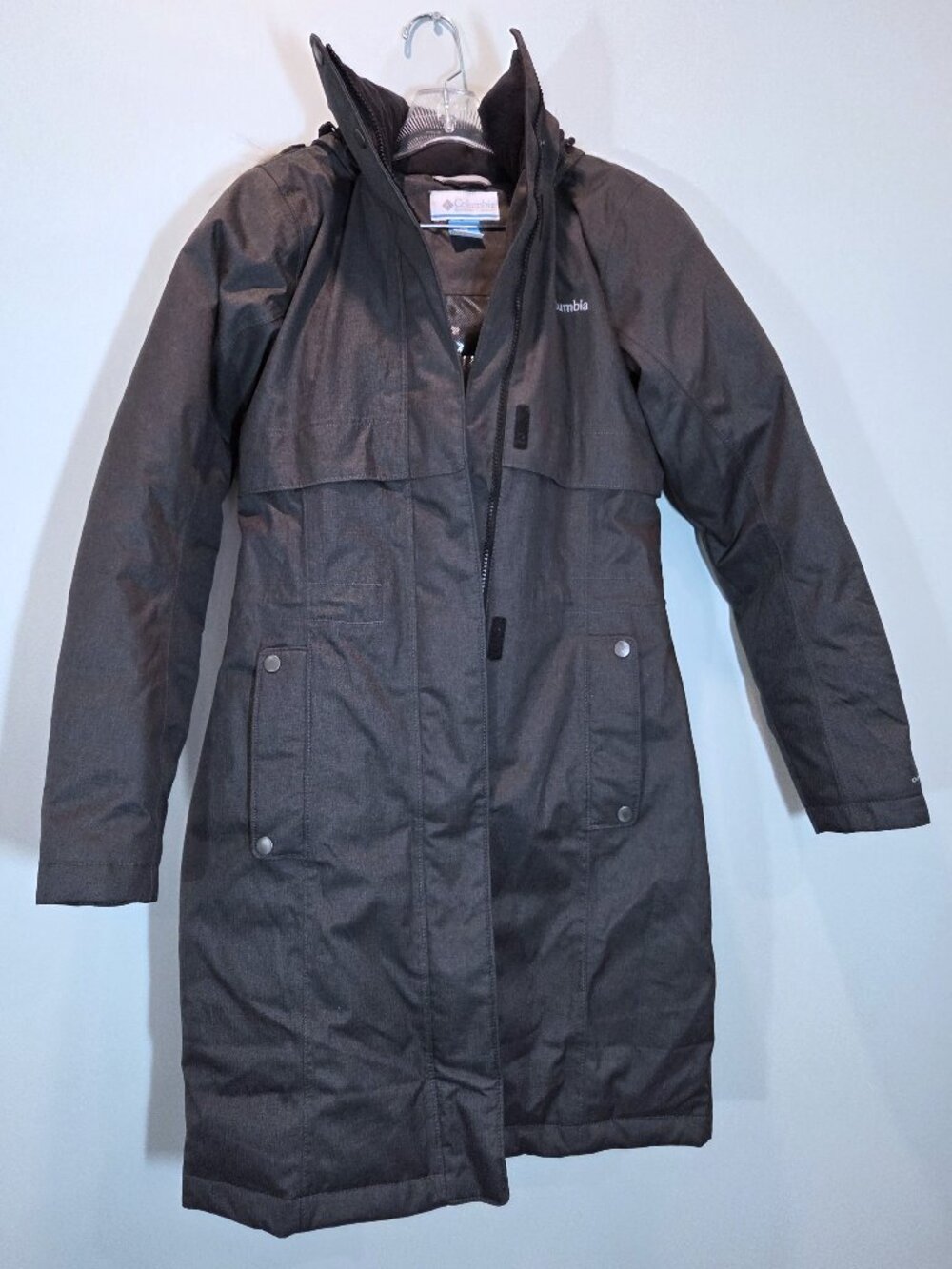 NWOT Columbia Omni Heat Down Jacket with Faux Fur Trimmed Hood Size XS